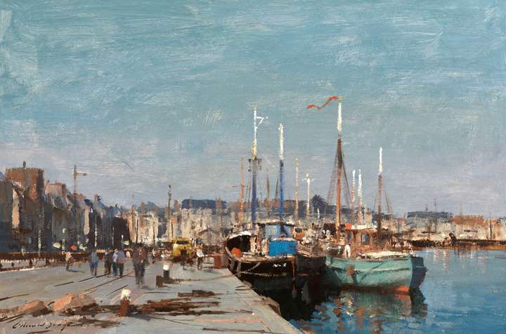 Boats in the harbour, Dieppe